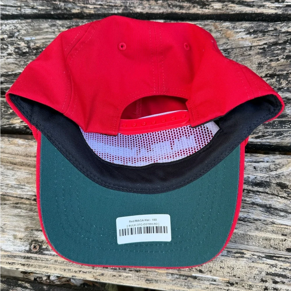 NWT Cali-Fame Headwear Make America Great Again Adjustable Red MAGA Hat USA T4